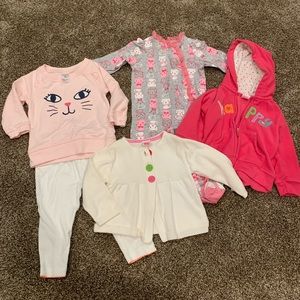 Baby girl clothes 6 month lot
